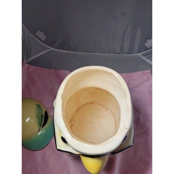 Vintage Owl Bird Cookie Stories Jar Robinson Ransbottom Pottery Roseville - Picture 5 of 9